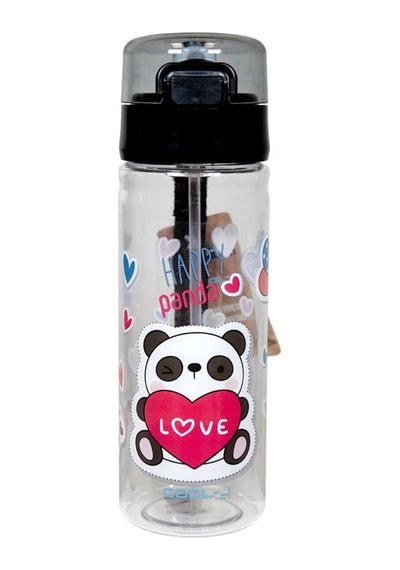 Xoxo Pipetli Siyah Plastik Matara 500 Ml K7592