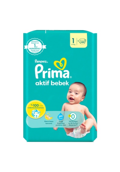Prima Pampers Yenidoğan Bebek Bezi 1 Numara Mini Fırsat Paketi 44 Adet