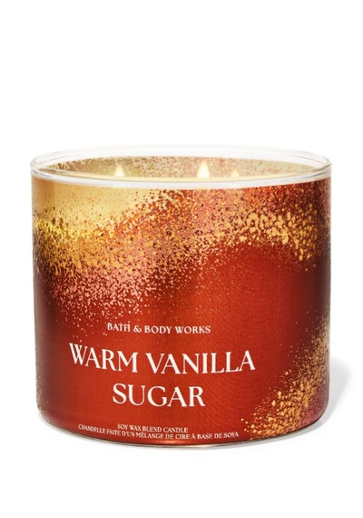 Warm Vanilla Sugar Büyük Mum 411 G Beyaz