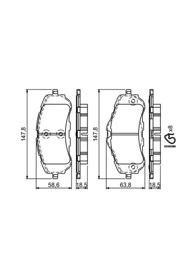 Peugeot Rifter 1.5Hdi 2018-2022 Bosch Ön Balata N11.4400