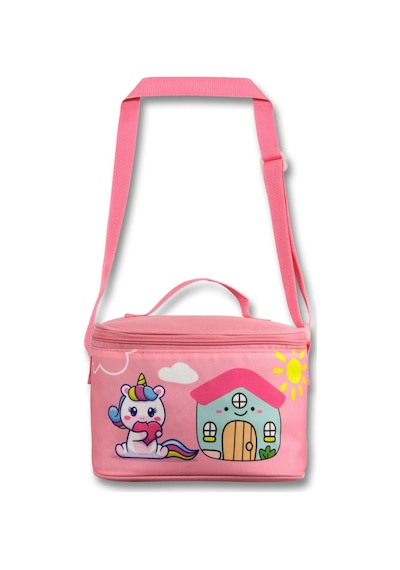 Ümit Çanta Kız Çocuk Beslenme Çantası Thermo Isı Yalıtımlı - Unicorn - Pembe Yeşil - 5052 Pembe - Yeşil
