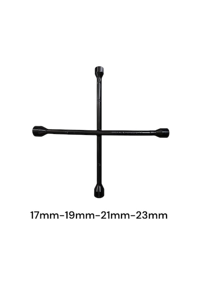 Oto 4 Lü Bijon Anahtarı Seti 17-19-21-23 Mm Araç Lastik Sökme Anahtarı