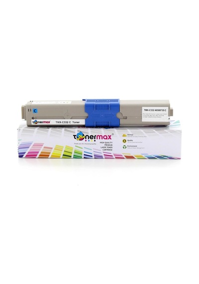 Tonermax Oki 46508735 / C332 / Mc363 Mavi Uyumlu Toneri - Eco