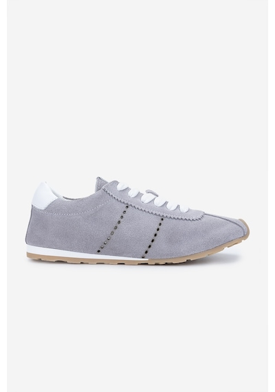 Valmenti Kadın Hakiki Deri Gri Sneakers & Spor Ayakkabı 1119 0138 Bn Ayk Y25 Grı Suet Gri