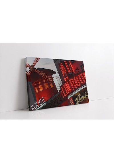 Fransa Moulin Rouge Kanvas Tablo-153936