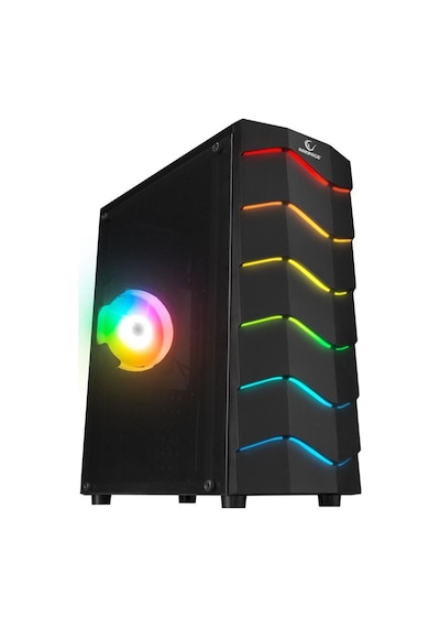 Rampage ARC-X RGB Ledli Siyah Acrylic Panel 120mm Fanlı Gaming Oy