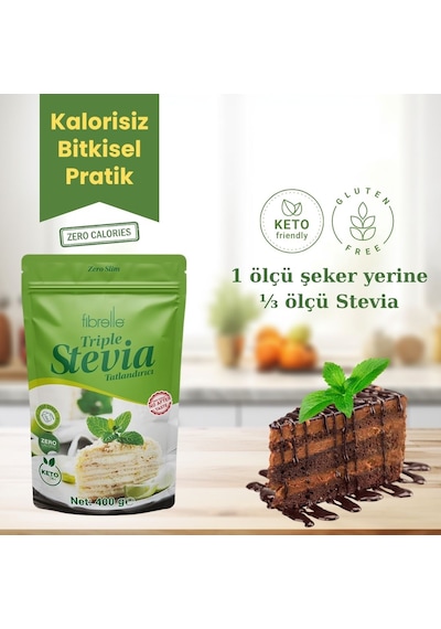 Fibrelle Triple Zero Slim Tatlandırıcı 400 G