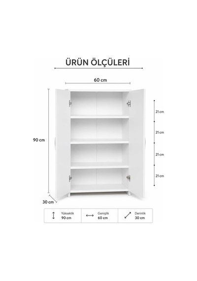 Omega Çok Amaçlı Mutfak Dolabı Mutfak Rafı Kiler Dolabı Çok Amaçlı Dolap Beyaz Omega Çok Amaçlı Mutfak Dolabı Mutfak Rafı Kiler Dolabı Çok Amaçlı Dolap Beyaz