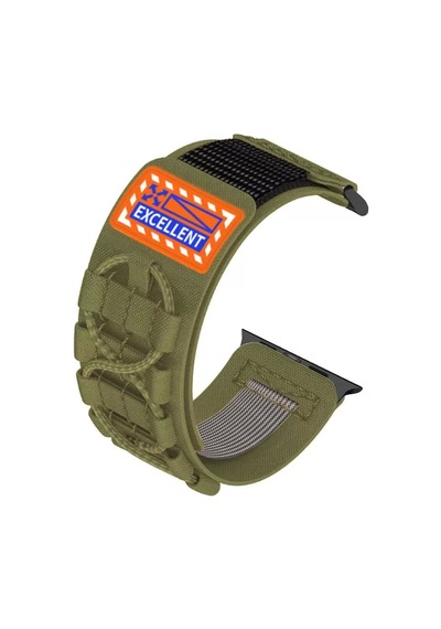 Apple Uyumlu  Watch  7 8 41mm Redclick Krd-112 Orbital Örgülü Halat Tasarımlı Naylon Kumaş Hasır Kordon