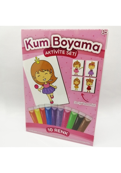 Lila Prenses Kum Boyama Aktivite Seti