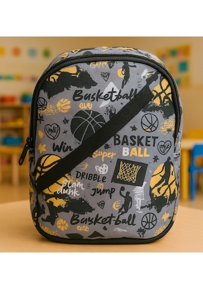 Newbag Basketbol Erkek Anaokulu Sırt Çantası Yeni Sezon -gri