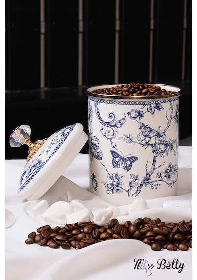 Mıss Betty 8324 Blue Lıfe Kavanoz 15cm Mavi