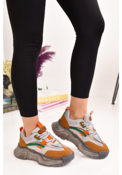 Kadın Kalın Comfort Taban Günlük Sneaker Spor Ayakkabı 001