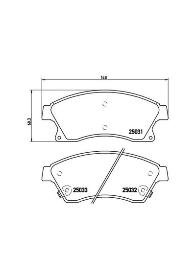 Brembo Ön Balata 15 Inc Astra J 1.3 Cdtı-1.4-1.4 Turbo-1.6 1.7 Cdti 2.0cdti 10 Aveo 11 Cruze 11 P59076 95530019 1605169 1605261 13412272