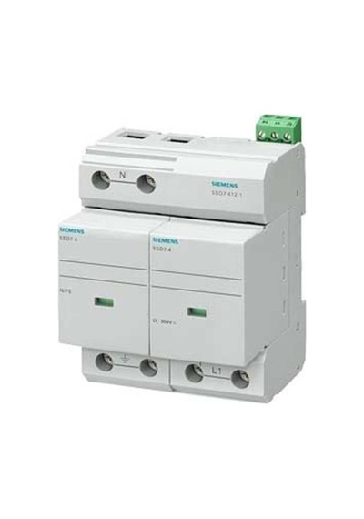 Siemens 5sd7412 1 B Sınıfı 2 Kutuplu Tt Ve Tn S Sistemleri İçin Yıldırıma Karşı Koruyucu Parafudr