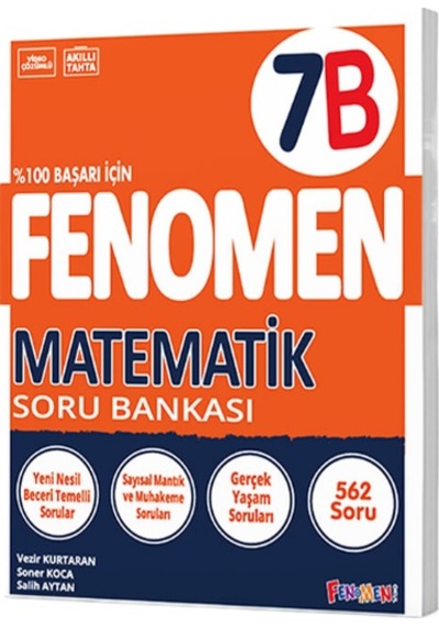 Fenomen Yayınları 7. Sınıf Matematik B Soru Bankası