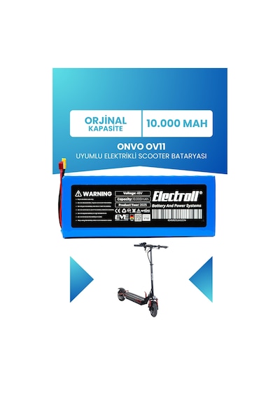 Onvo Ov-011 Batarya Standart Kapasite 48v 10.000mah Pil Elektrikli Scooter Bataryası Değişimi