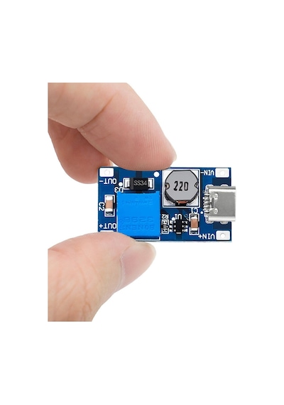Mt3608 Type C Usb 28v 2a Dc Boost Modül Ayarlanabilir Voltaj Yükseltici Güç Kaynağı Step Up Dc Çevir