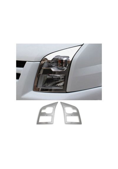 Ford Transit Uyumlu Krom Far Çerçevesi 2 Parça 2006-2014 Paslanmaz Çelik