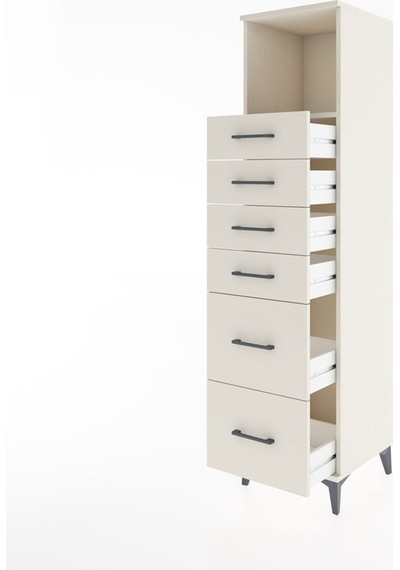 Hyperion Dolap Tek Raflı 6 Çekmeceli 44x44x182 Aytaşı-aytaşı Aytaşı