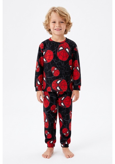 Fidekids Erkek Çocuk Örümcek Desenli Karakterli %100pamuklu Takım Pijama Takımı Lacivert Fidekids Erkek Çocuk Örümcek Desenli Karakterli %100pamuklu Takım Pijama Takımı Lacivert