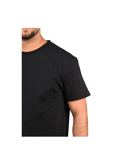 Manta 2610 Erkek Penye T-shirt-26884-siyah Siyah