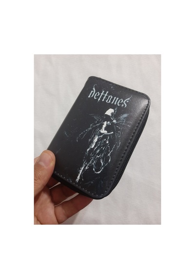 Owlbag Company Owl Bag Deftones Gotik Desenli Tasarım Suni Deri Cüzdan Çok Renkli
