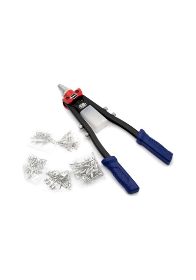 Workpro Wp225001 5 In 1 400mm Kollu Profesyonel Perçin Tabancası + 100 Adet Perçin