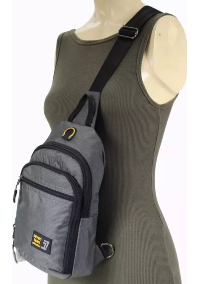 Ogdo - Göğüs, Sırt Çantası - Body Bag - 4980 Gri