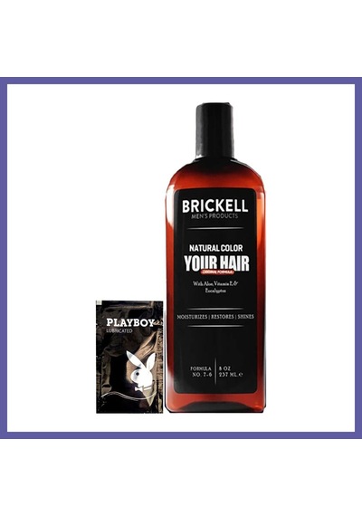 Bezos Brickell Anti-white Erkeklere Özel 3 Adet Beyaz Saç Sakal Bakım Şampuanı 237 Ml + Hediye Jel Nıda
