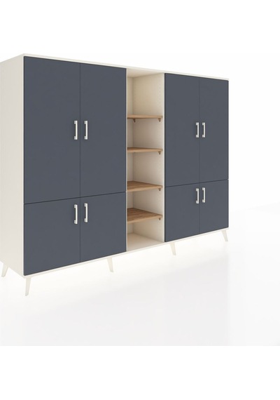 Hyperion Dolap 14 Raflı 8 Kapaklı 220x44x163 Aytaşı-antrasit/çam Antrasıt/atlas Çam - Aytası Hyperion Dolap 14 Raflı 8 Kapaklı 220x44x163 Aytaşı-antrasit/çam Antrasıt/atlas Çam - Aytası