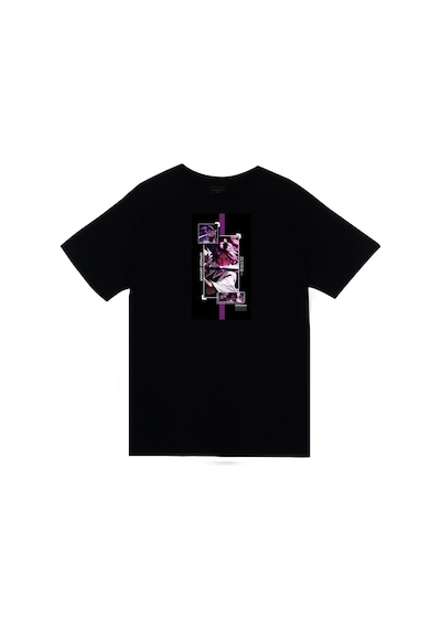 Stoned&Fame Bleach Yoruichi Shihouin Anime Baskılı Unisex %100 Pamuk Siyah T-shirt SIYAH Siyah