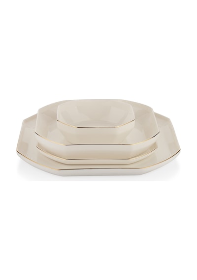 Schafer Graceful Bone Yemek Takımı 56 Parça-gold