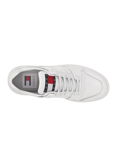 Tommy Hilfiger Kadın Deri Sneaker - Ekru EN0EN02475YBL Ekru