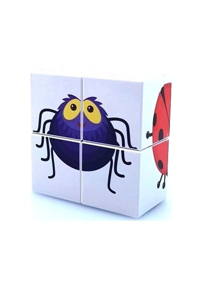 Küpss Manyetik Bloklar Puzzle Hayvanlar
