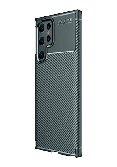 Coverzone Galaxy S25 Ultra İle Uyumlu Silikon Kılıf Kamera Korumalı Karbon Tpu Brimstone Ultra Slim Fit Delux Haki
