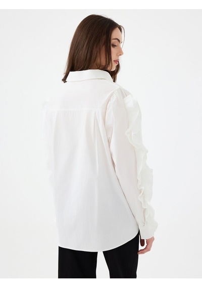 LOFT Loose Fit Kadın Gömlek U.kol Lf2040804 Q1.v1 Beyaz