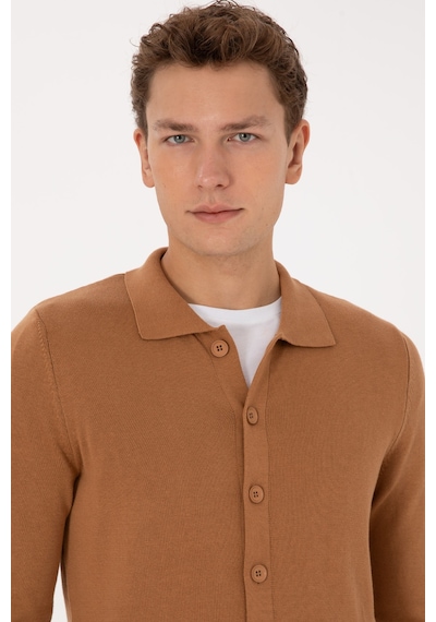 U.s. Polo Assn. Erkek Hırka Triko 50313690-vr233 Bisküvi
