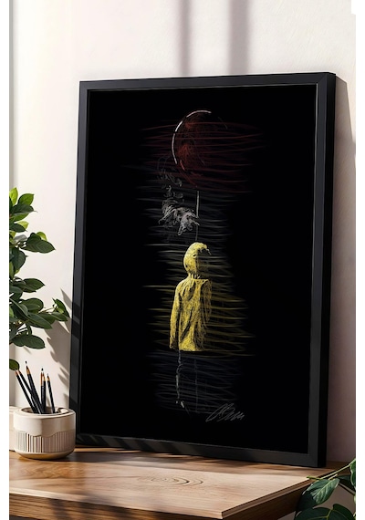 Pennywise It O Çerçeveli Tablo - Estetik Poster