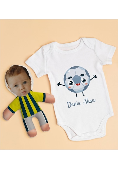 Bitmeyenkartus Bk Kids Kişiye Özel Fotoğraflı Bebek Yastık Ve Bebek Body Zıbın H (550905856) Çok Renkli