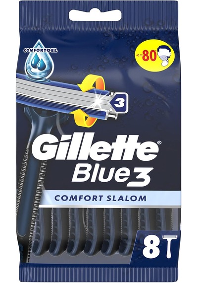 Gillette Blue3 Slalom Kullan At Tıraş Bıçağı 6+2 Adet