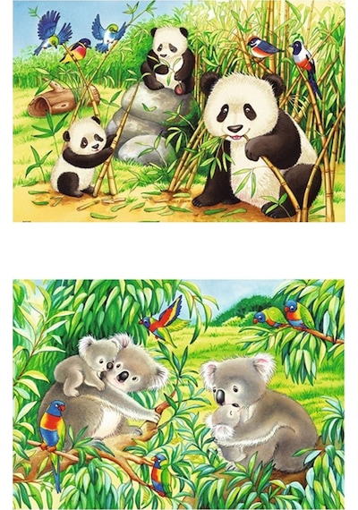 Ravensburger Puzzle 2X24 Parça Koalas Pandas 78202