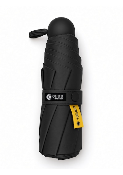Bliss Umbrella Kapsül Şemsiye - Uv Korumalı Güneş Şemsiyesi Siyah