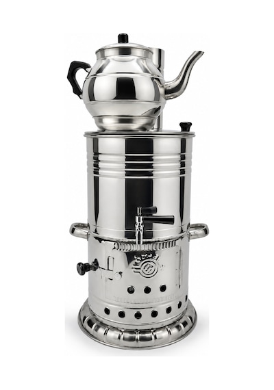 5 Litre Tek Musluklu Odunlu Semaver + Demlik