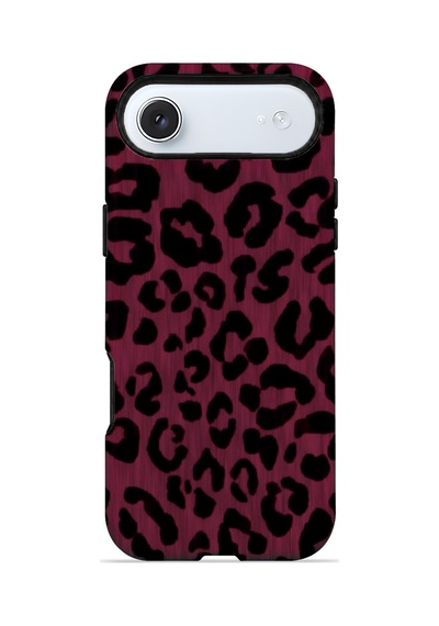 Velvoria Valestra Fuşya Leopar Apple Apple iPhone Uyumlu 17 Air Magsafe Koruma Kılıfı Valestra Magline - Fuşya Leopar