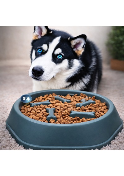 Köpek Yavaş Yeme Mama Kabı Anti-gulping Slow Feeder Kaymaz Tabanlı Sağlıklı Mama Kabı
