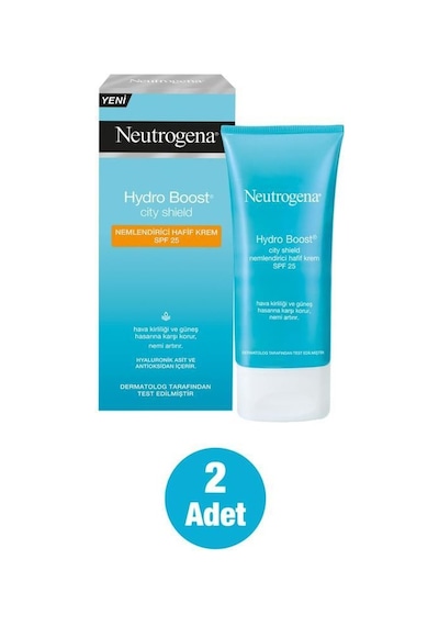 Neutrogena Hydro Boost City Shield Spf 25 Nemlendirici Hafif Krem 2 x 50 ML