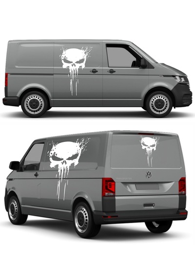 The Punisher Sticker - Araba Oto Motosiklet Karavan Cam Sticker - 00201 60X39 Cm
