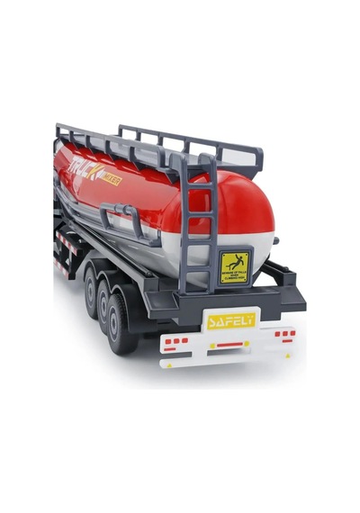 Oyuncak Tanker Tırı 1:24 Ölçek - Diecast Metal Kafalı, Işıklı Sesli, Ayrılabilir Dorseli Model Araba