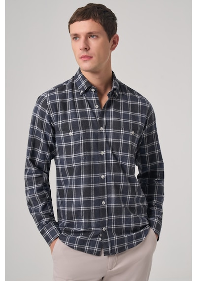 Morven Erkek Lacivert Regular Fit Oduncu Gömlek 25ks004002200 Lacivert Lacivert